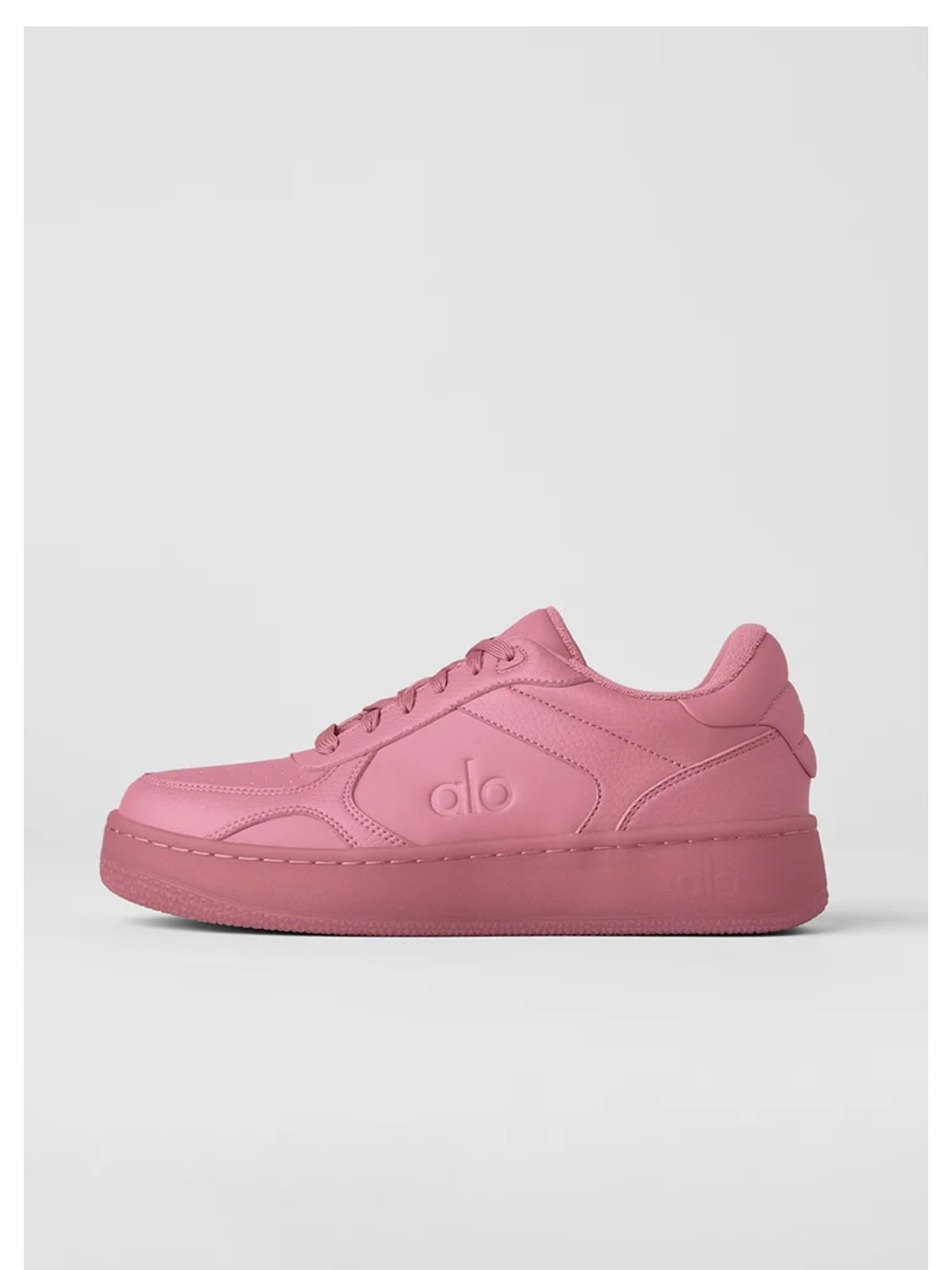 Alo Pink Platform Sneaker Wild rose 7.5 Womens